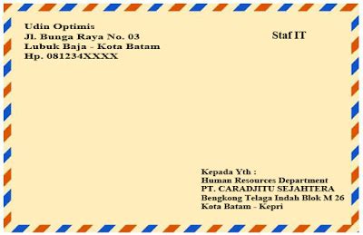 Detail Contoh Penulisan Amplop Surat Resmi Koleksi Nomer 13