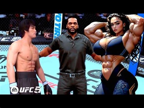 Ps Bruce Lee Vs Muscular Super Diva Ea Sports Ufc Youtube