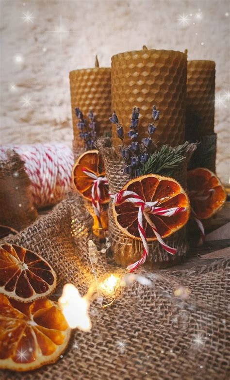Свечи для новогоднего декора | Декорация свечей, Поделки, Чайные подарки