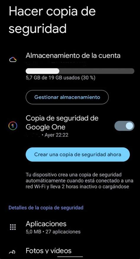 Así haces una copia de seguridad de los datos que tienes en tu cuenta