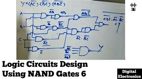 Implement Circuit Using Nand Gates Only