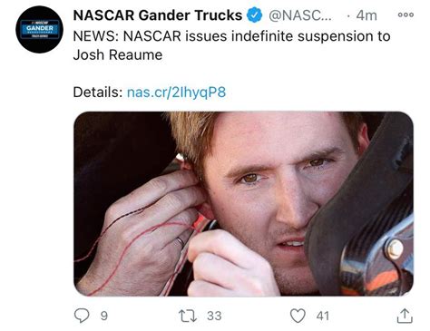 NEWS: NASCAR issues indefinite suspension to Josh Reaume | NASCAR Amino