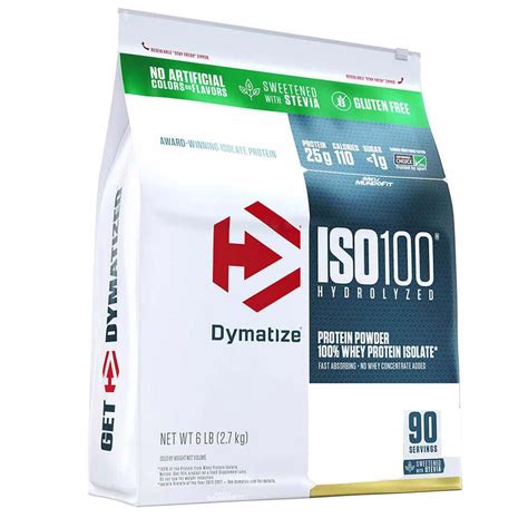 Iso Whey Protein Isolado Hydrolyzed Stevia Kg Lb Dymatize