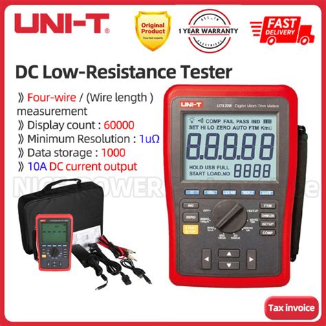 Uni T Ut A Ut B Digital Micro Ohm Meters Manual Range Lcd