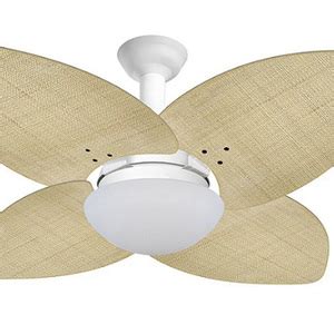 Ventilador De Teto Jet Aspen Venti Delta Branco Rattan Natural 110v