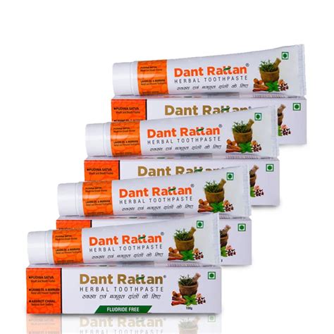 Buy DANT RATTAN HERBAL TOOTHPASTE PACK 4 Online At Low Prices In