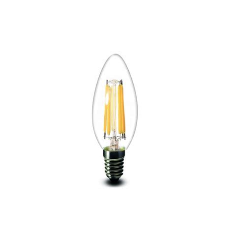 Żarówka E14 LED FILAMENT 4W C35 świeczka ciepła 5904261934454 LedOne