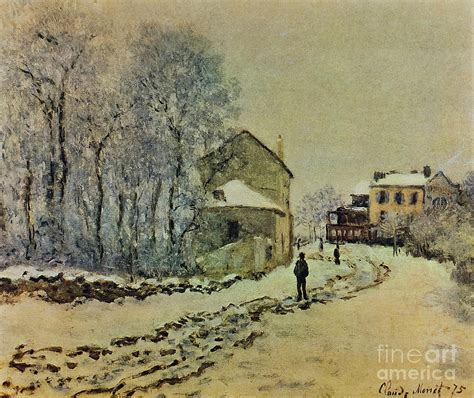 Snow In Argenteuil 1875 Painting By Claude Monet Pixels