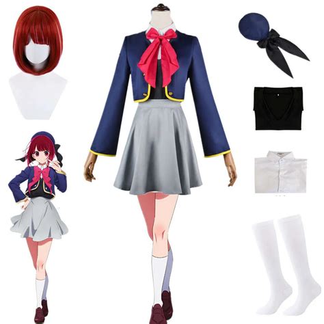 Anime Oshi No Ko Kana Arima Cosplay Kostüm Jacke Röcke Uniform Mädchen