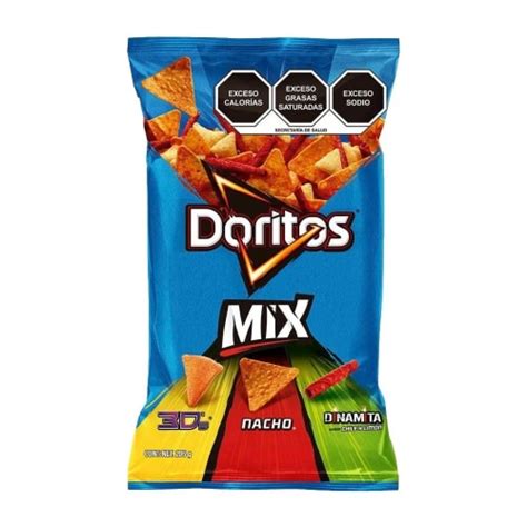 Botana Sabritas Doritos Mix Queso Chile Y Limón 205 G Bodega Aurrera