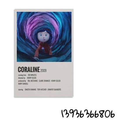 Coraline Polaroid Poster Coraline Roblox Image Ids Bloxburg Decals