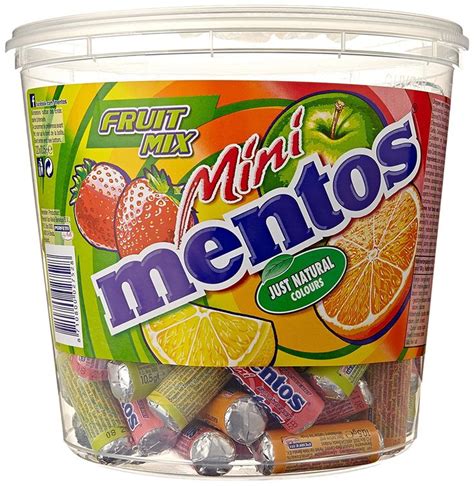 Mini Mentos Frucht Mix Dose 1er Pack 120 X 105 G Amazonde