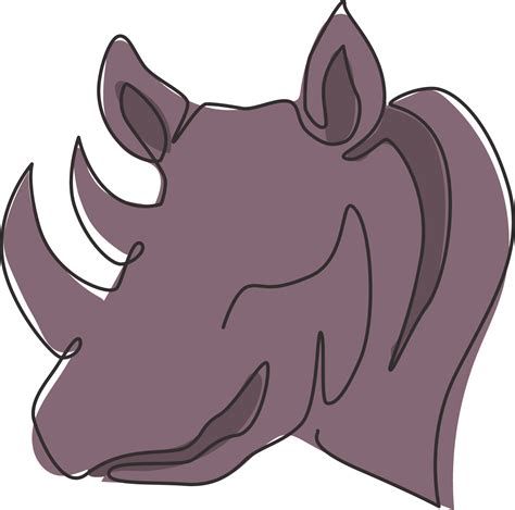 Rhino Head Silhouette