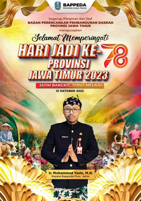 Ucapan Selamat Hari Jadi Provinsi Jawa Timur Ke 78 Media Cakra Bangsa