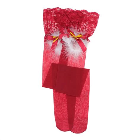 Lace Lingerie Bra Panties Garter Stocking Antlers Set Power Day Sale