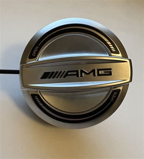 NEU Original Mercedes Benz AMG Tankdeckel Aluminium Chrome Schwarz 63