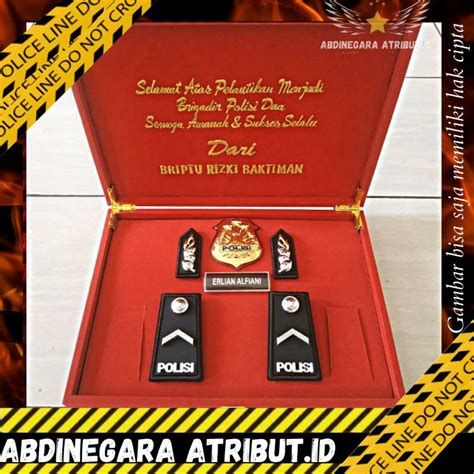 Jual Pangkat Bripda Pdh Box Set Custom Kualitas Premium Perlengkapan