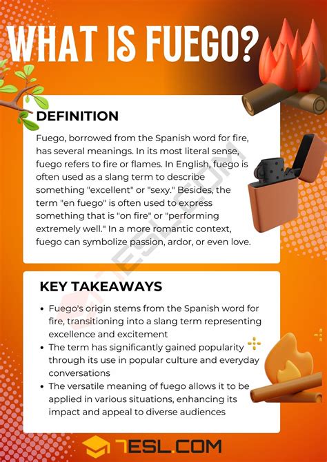 Fuego Meaning, Origin and Examples • 7ESL