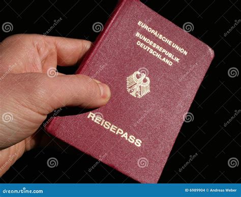 German Passport And Certificate Of Vaccination Stock Image ...