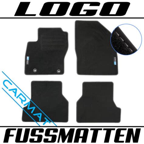 Fussmatten für Ford Focus II Bj 2004 2011 Fußmatten Autoteppiche LOGO