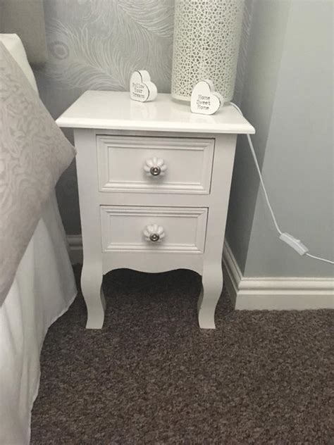 2 Small White Bedside Tables In Royal Wootton Bassett Wiltshire