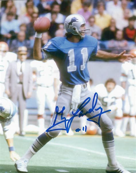 Autographed Greg Landry 8X10 Detroit Lions photo - Main Line Autographs