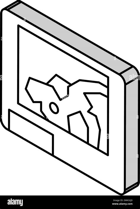 gps navigation device isometric icon vector illustration stock vector