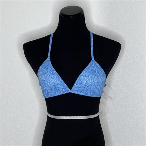 Jolyn Bikini Top Triangle Blue Large New With Depop