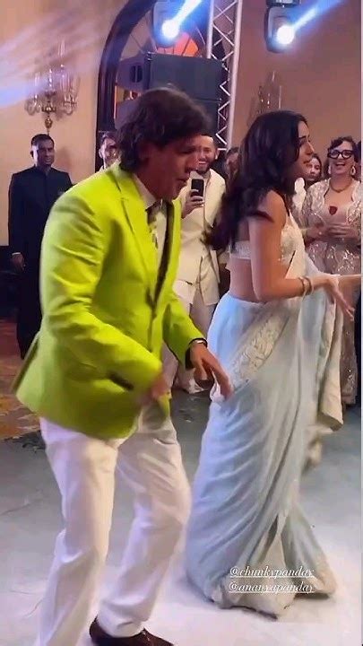 Ananya Panday Dances To Saat Samundar Paar With Dad Chunky Pandey At