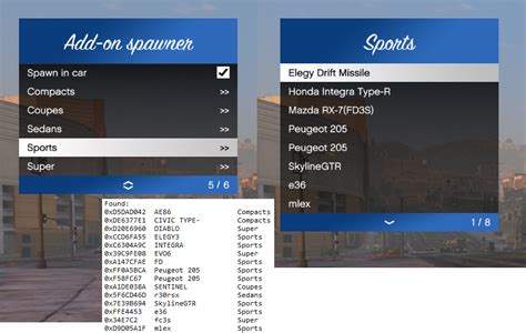 Vehicle Spawn Menu Fivem