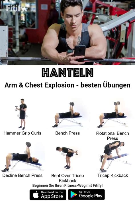 Hanteln Arm Chest Explosion Besten Bungen Session F R Den