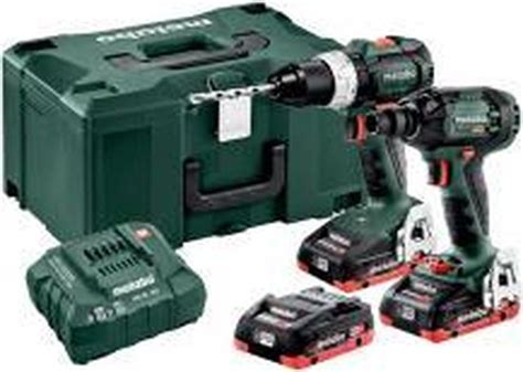 Metabo Combo Set 2116 18v Li Ion Accu Boor Schroefmachine Bs 18 Lt