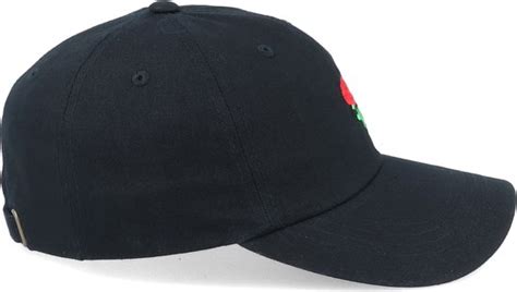 Hatstore Tiny Red Rose Black Dad Cap Iconic Cap Bol