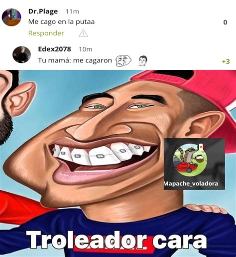 Tu mamá es una puta trollface Meme subido por Mapache voladora