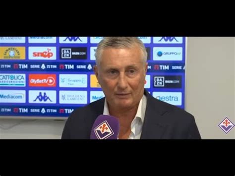 Mixed Zone Fiorentina Vs Atalanta Ds Daniele Prad Youtube