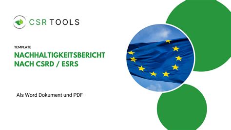 Nachhaltigkeitsbericht Template F R Kmus Csr Tools