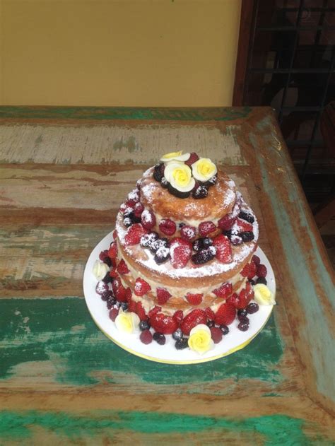 Naked Cake Bodas De Ouro Desserts Cake Food