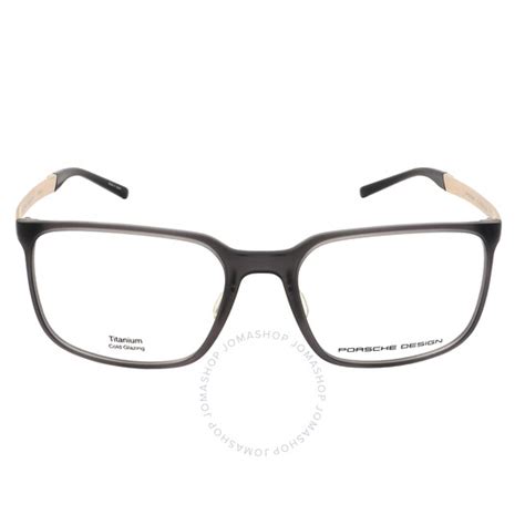 Porsche Design Demo Square Mens Eyeglasses P8338 B 55 4046901902216 Eyeglasses Jomashop