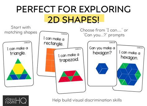 2d Shape Pattern Block Stem Challenge Cards Classroom Hq