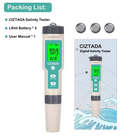 Digital Salinity Tester For Salt Water Aquarium Salinity Meter IP67