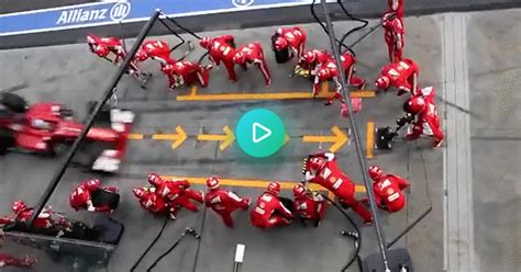 Ferrari F1 Pit Stop Perfection  On Imgur