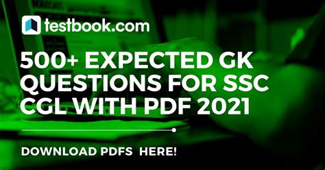 Get 500 Expected Gk Questions For Rrb And Ssc Cgl In Pdf 2021