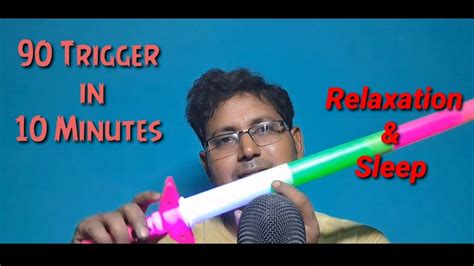 ASMR 90 Triggers In 10 Minutes Tingly Trigger For Sleep Relaxation