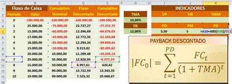 Calculo Payback Descontado Excel Printable Templates Free