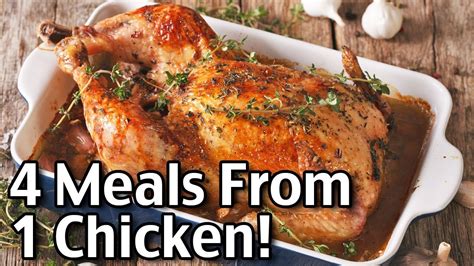 Leftover Rotisserie Chicken Recipes 4 Meals From One Chicken Youtube