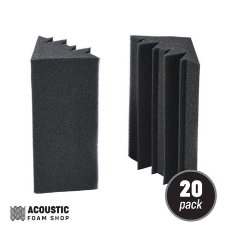 Acoustic Foam Corner Bass Trap - 20 Pack - AcousticFoamShop