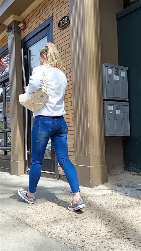 Blonde In Tight Jeans Catches Wise Video Tight Jeans Forum