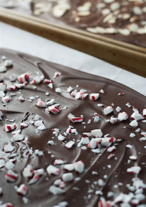 Dark Chocolate Peppermint Bark | Life is but a Dish