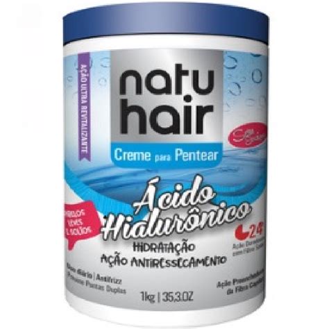 Creme para Pentear Natuhair Ácido Hialurônico Hidratrat 1kg Shopee Brasil