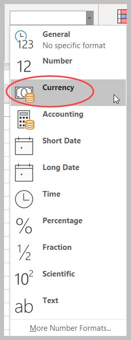 The Differences Between Accounting And Currency Formatting In Microsoft